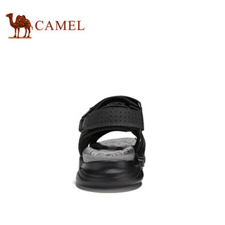 骆驼（CAMEL） 防滑透气平底潮流休闲凉鞋男士 A022307132 黑色 40