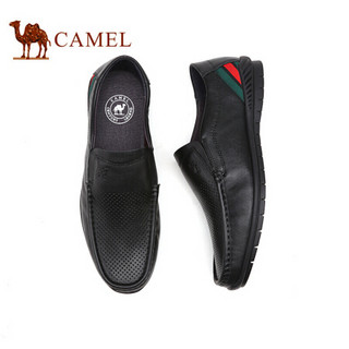 骆驼（CAMEL） 英伦柔软套脚舒适休闲商务男鞋  A022168790 黑色 40