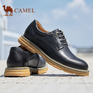 骆驼（CAMEL） 工装鞋男日常柔软休闲百搭青年皮鞋 A032188170 深蓝 39