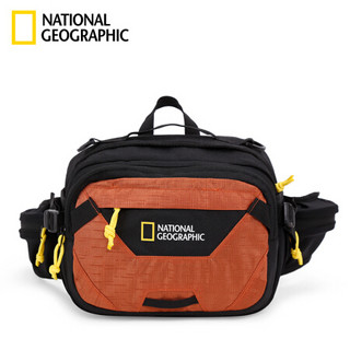 国家地理NATIONAL GEOGRAPHIC胸包2020新款潮时尚腰包单肩斜挎包防水背包 橙色