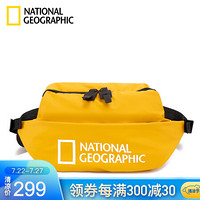 国家地理NATIONAL GEOGRAPHIC腰包2020新潮时尚单肩斜挎包胸包弹弓包 黄色
