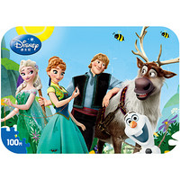 迪士尼(Disney)冰雪奇缘100片铁盒木质拼图玩具 公主儿童拼图女孩礼物(古部拼图)11DF2429