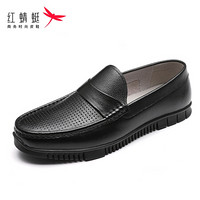 红蜻蜓（REDDRAGONFLY）男士商务时尚休闲透气凉鞋 WTL92131/32/33 黑色 43