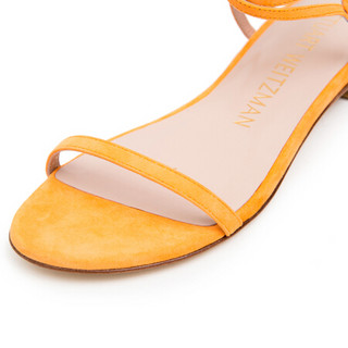 斯图尔特·韦茨曼 STUART WEITZMAN 女士橙色绒面牛皮凉鞋 MERINDA FLAT SUEDE Q3Q 36.5