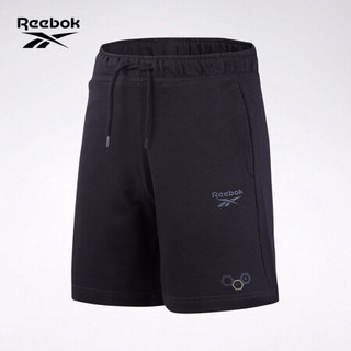 Reebok锐步 运动经典CL SKR SWT ST男女夏季短裤五分裤GL7722 GL7722_黑色 A/L