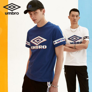 UMBRO 茵宝2020年春季新款幻彩系列男子休闲运动短袖T恤 UI201AP2537-827经典蓝 S