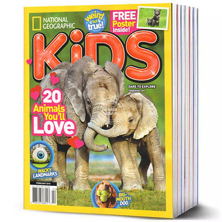 【全年订阅】英文杂志NG National Geographic Kids 订全年就送国家地理小小探险家 儿童国家地理