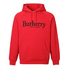 BURBERRY 巴宝莉 男士亮红色混纺绣标装饰平织卫衣 80078331 S