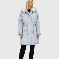 Bershka 06469777428 女士中长款棉衣