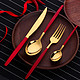 Buyer star  创意不锈钢牛排餐刀勺子叉子   4件套