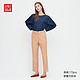 UNIQLO 优衣库 424939 女士麻棉窄口裤