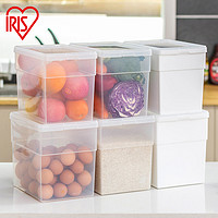 爱丽思IRIS冰箱收纳厨房食品水果蔬菜零食塑料居家保鲜收纳储物盒 10L透明3个装