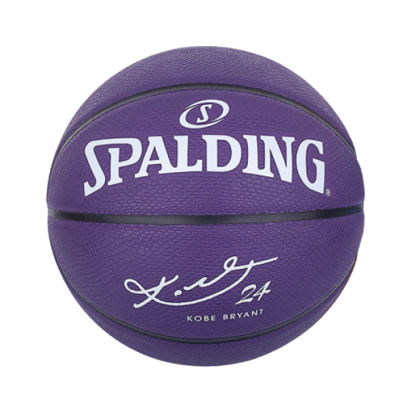 spalding 斯伯丁 科比典藏系列 橡胶篮球 84-132y 7号 紫色蛇纹