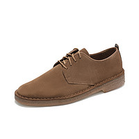 clarks 其乐 Desert London 男士低帮休闲皮鞋 可乐色 39.5