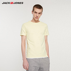 JackJones 杰克琼斯 219201560 纯棉短袖