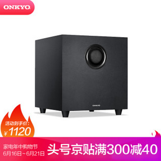 安桥（ONKYO）SKW-310(B) 低音炮 有源重低音 家庭影院 音箱 音响 HiFi发烧级 黑色