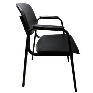 理邦办公椅电脑椅会议椅四脚椅职员椅B966黑色