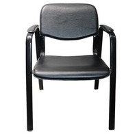 理邦办公椅电脑椅会议椅四脚椅职员椅B966黑色