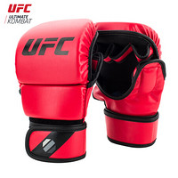 UFC 8OZ新款 拳击手套半指儿童成人男女MMA格斗散打搏击沙袋训练分指拳套 搏击用品格斗 打沙包