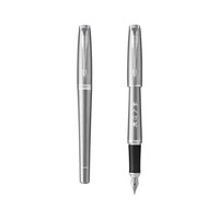PARKER 派克 定制系列 都市金属银白夹钢笔/墨水笔-私人定制