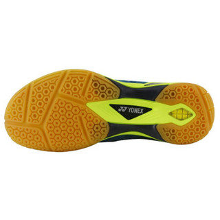 尤尼克斯YONEX羽毛球鞋轻量比赛训练动力垫减震防滑男女同款SHB-ELSXEX-347青绿/黄色37码