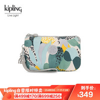 Kipling零钱包女拉链凯普林手拿包带手绳|CREATIVITY XL 都市丛林印花KI473449L