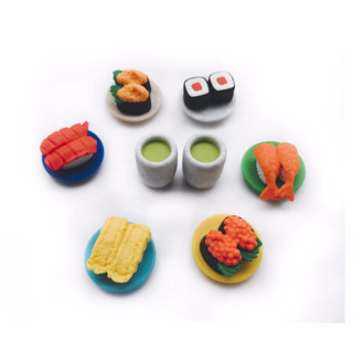 IWAKO 日本岩泽趣味橡皮檫 儿童可爱卡通橡皮文具 创意拼装造型橡皮玩具 ER-BRI040回转寿司
