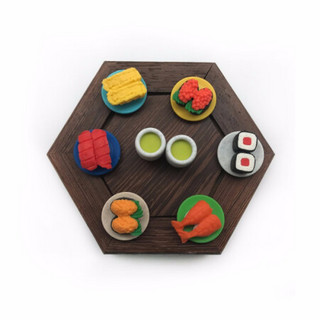 IWAKO 日本岩泽趣味橡皮檫 儿童可爱卡通橡皮文具 创意拼装造型橡皮玩具 ER-BRI040回转寿司