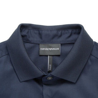 EMPORIO ARMANI 阿玛尼奢侈品20春夏新款男士衬衫 3H1CN4-1NHUZ NAVY-F981 S