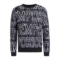 EMPORIO ARMANI阿玛尼奢侈品20春夏男士针织衫 3H1MY8-1MMUZ BLACK-F002 XXL