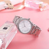 乔治·阿玛尼 GIORGIO ARMANI阿玛尼手表 ARMANI EXCHANGE 女表 钢带时尚简约休闲女士石英腕表 AX5440