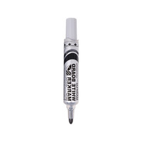 Pentel 派通 日本派通(Pentel)白板记号笔 2mm直液式粗字圆头 可擦马克笔进口 MWL5M 黑色
