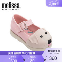 mini melissa梅丽莎可爱3D小狗造型儿童单鞋小童凉鞋 米色/粉色 155mm
