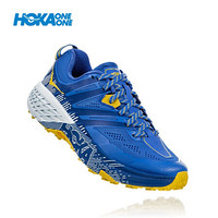 HOKA ONE ONE女飞速羚羊3快羚羊3减震平衡越野跑步鞋耐磨轻便缓冲运动 宫殿蓝/竹黄色 US 5.5/ 225mm