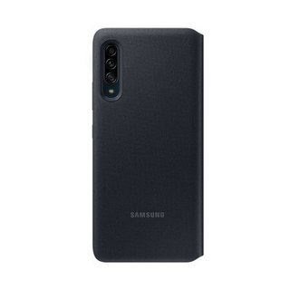 三星Galaxy A90 5G原装手机保护套 插卡式翻盖保护套 便捷卡片携带设 手机保护壳 皮套 黑色