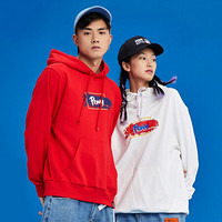 PONY连帽卫衣波尼男女运动服2019冬季新品套头连帽休闲上衣情侣舒适卫衣94U2HA02 白色 3XS(155/80A)