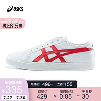 ASICSTIGER亚瑟士 休闲一脚蹬懒人鞋CLASSIC CT SLIP-ON 【AT】 白色/红色 39