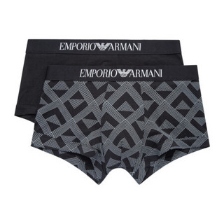 EMPORIO ARMANI UNDERWEAR 阿玛尼奢侈品20春夏男士两条装内裤 111210-0P504 BLACK-75720 L