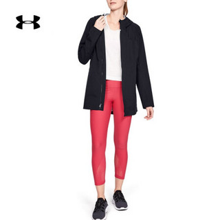 安德玛官方UA Gust女子长款运动外套Under Armour1325786 黑色001 M