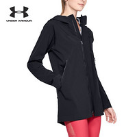 安德玛官方UA Gust女子长款运动外套Under Armour1325786 黑色001 M