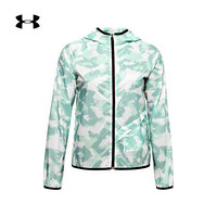 安德玛官方UA Run Anywhere女子运动夹克Under Armour1356225 绿色403 M