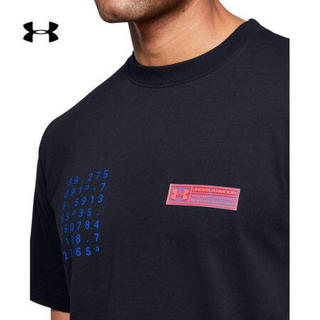 安德玛官方UA Summit Graphic男子运动短袖T恤Under Armour1359714 黑色001 XXL