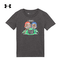 安德玛官方UA Football男小童运动短袖T恤Under Armour1358314 灰色012 4