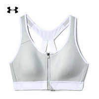 安德玛官方UA Armour女子拉链运动内衣—高强度Under Armour1344339 灰色014 34C