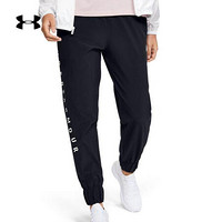 安德玛官方UA Woven Branded女子运动长裤Under Armour1351883 黑色001 S