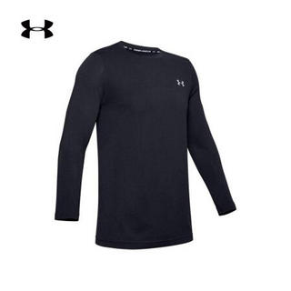 安德玛官方UA Seamless男子运动长袖T恤Under Armour1351453 黑色001 XL