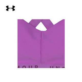 安德玛官方UA Wordmark女子运动内衣—低强度Under Armour1342646 紫色568 XS