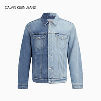 CK JEANS 2020春夏 男装时尚撞色拼接牛仔外套 J314661 1A4-深蓝色 S