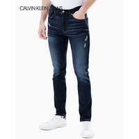 CKJEANS经典款男装时尚潮流休闲紧身个性牛仔裤J313611 1A4-蓝色 28