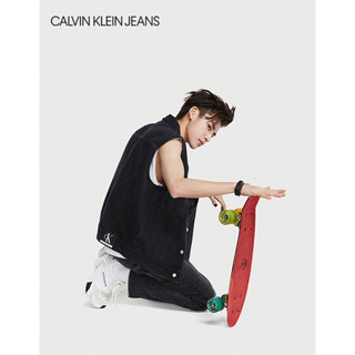 【CK ONE】CK JEANS 2020春夏款男装 时尚无袖牛仔外套J315843 1BY-蓝色 L